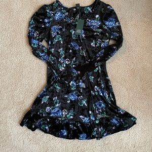 NWT velvet rose dress 💜💙